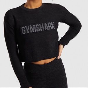 Gymshark Time Out Knit Sweater  Black Marl